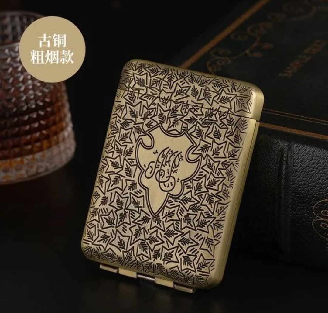 کیس سیگار تامی  شلبی رنگ طلایی مات